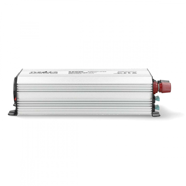 Nedis Power Inverter Modificeret sinus | Indgangsspænding: 12 V DC | Enhedens strømudgangsforbindelse: Type F (CEE 7/3) / USB-A | 230 V AC 50 Hz | 600 W | Peak-effekt: 1200 W | Batteriklemmer + cigarettænder | Sølv Nedis Power Inverter Modificeret sinus | Indgangsspænding: 12 V DC | Enhedens strømudgangsforbindelse: Type F (CEE 7/3) / USB-A | 230 V AC 50 Hz | 600 W | Peak-effekt: 1200 W | Batteriklemmer + cigarettænder | Sølv