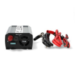 Nedis Power Inverter Modificeret sinus | Indgangsspænding: 12 V DC | Enhedens strømudgangsforbindelse: Type F (CEE 7/3) / USB-A | 230 V AC 50 Hz | 600 W | Peak-effekt: 1200 W | Batteriklemmer + cigarettænder | Sølv Nedis Power Inverter Modificeret sinus | Indgangsspænding: 12 V DC | Enhedens strømudgangsforbindelse: Type F (CEE 7/3) / USB-A | 230 V AC 50 Hz | 600 W | Peak-effekt: 1200 W | Batteriklemmer + cigarettænder | Sølv