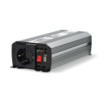 Nedis Power Inverter Modificeret sinus | Indgangsspænding: 12 V DC | Enhedens strømudgangsforbindelse: Type F (CEE 7/3) / USB-A | 230 V AC 50 Hz | 600 W | Peak-effekt: 1200 W | Batteriklemmer + cigarettænder | Sølv Nedis Power Inverter Modificeret sinus | Indgangsspænding: 12 V DC | Enhedens strømudgangsforbindelse: Type F (CEE 7/3) / USB-A | 230 V AC 50 Hz | 600 W | Peak-effekt: 1200 W | Batteriklemmer + cigarettænder | Sølv