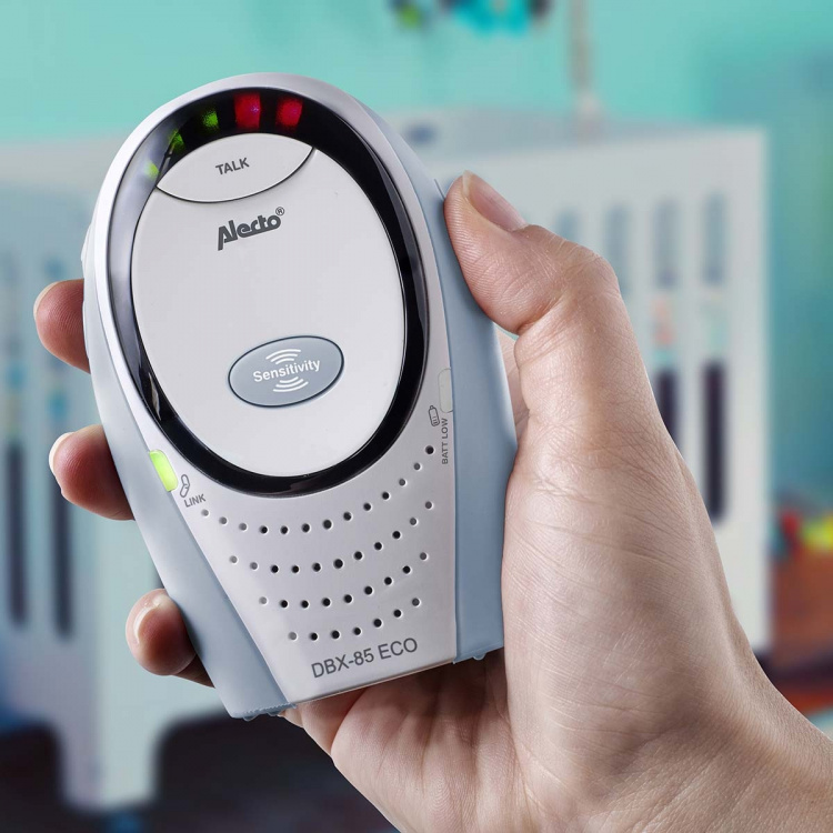 Alecto DBX-85 ECO Full Eco DECT babyalarm hvid / blå