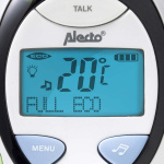 Alecto DBX-88 ECO Full Eco DECT babyalarm med display hvid/blå