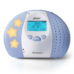 Alecto DBX-88 ECO Full Eco DECT babyalarm med display hvid/blå