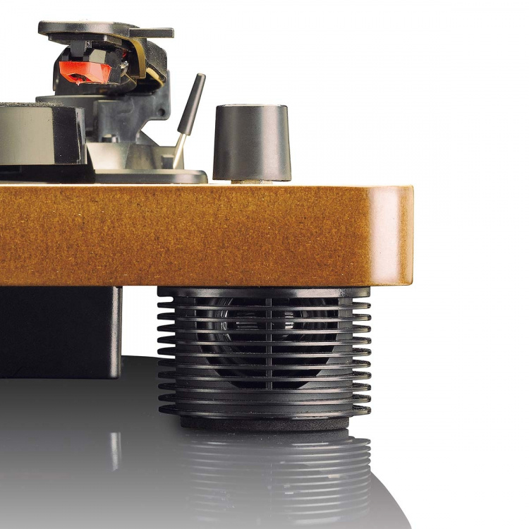 Lenco Pladespiller med indbyggede højttalere USB-kodning træ