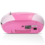 Lenco Bærbar FM-radio CD- og USB-afspiller Pink
