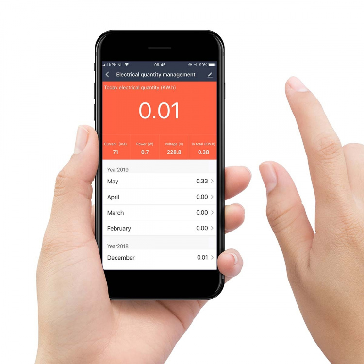 Alecto Smart Wi-Fi-stik med energimonitor 16A 3680W