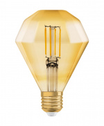 LEDVANCE LED 1906 Vintage diamond 40W/825 filament gold E27