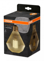 LEDVANCE LED 1906 Vintage diamond 40W/825 filament gold E27