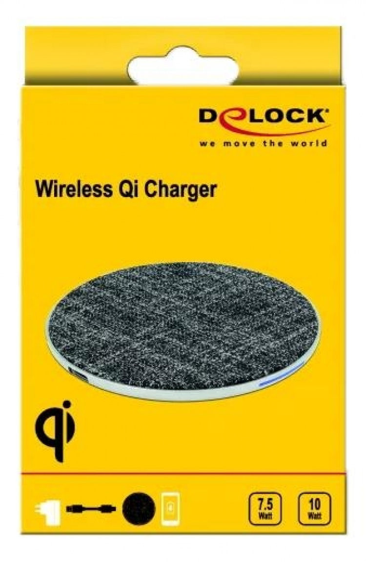 DeLOCK Wireless Qi Fast Charger 7.5 / 10 W