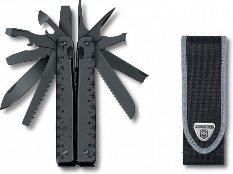 Victorinox SwissTool Burnished multifunction tool, black