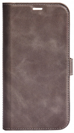 Essentials iPhone 13 Mini leather wallet, detachable, Grey