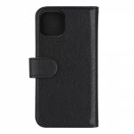 Essentials iPhone 13/14 PU wallet, detach, 3 card, Black