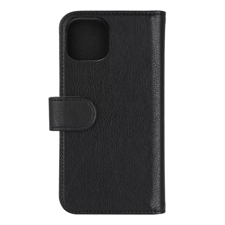 Essentials iPhone 13/14 PU wallet, detach, 3 card, Black