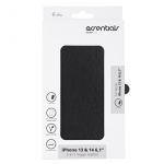 Essentials iPhone 13/14 PU wallet, detach, 3 card, Black