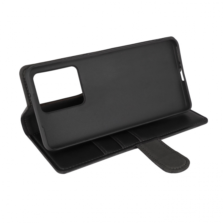 Essentials Motorola Edge 40 Neo PU wallet, 3 cards, black