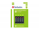 Verbatim Rechargable battery AAA 4 PACK / HR03