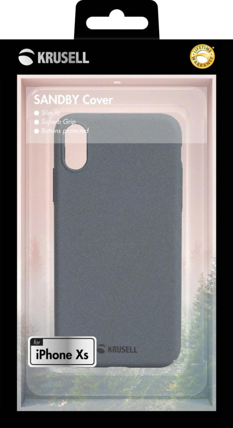 Krusell iPhone XS/X Sandby Cover, Stone