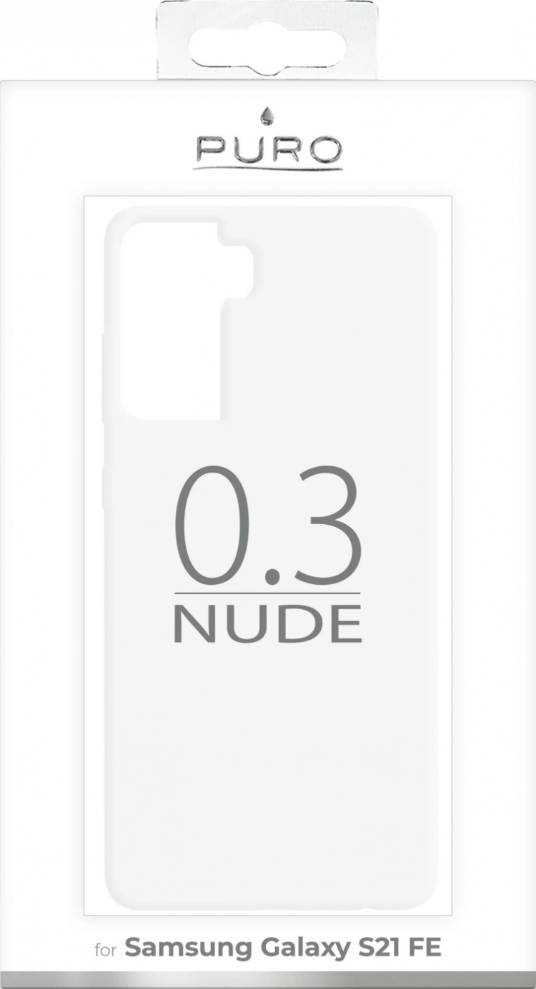Puro Samsung Galaxy S21 FE 0.3 Nude Cover, Transparent