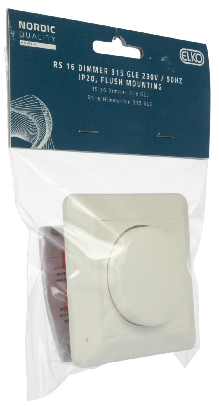 Nordic Quality ELKO Dimmer Halogen RS16/315GLE, Vit