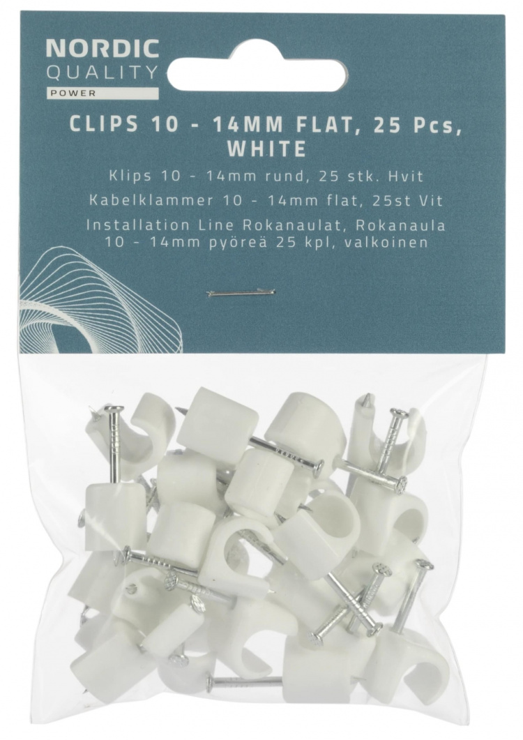 Nordic Quality kabelklipps 10-14mm