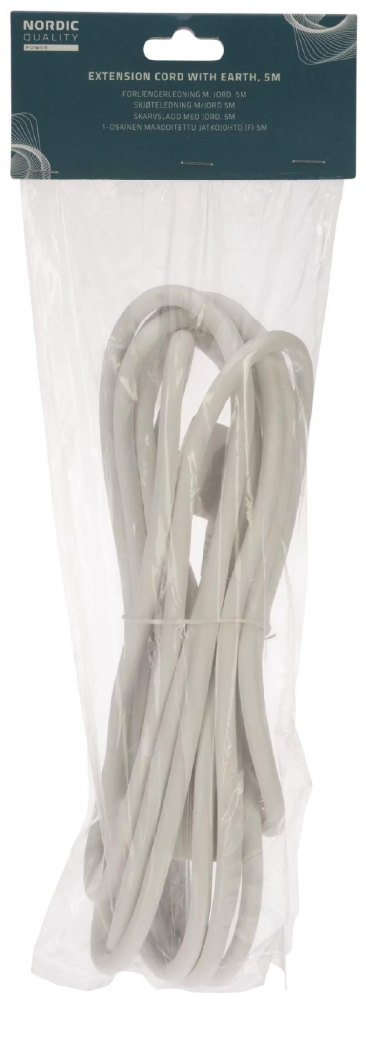 Nordic Quality Grounded extension cord, 5m