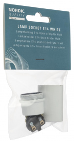 Nordic Quality Lampsockel E14, Vit