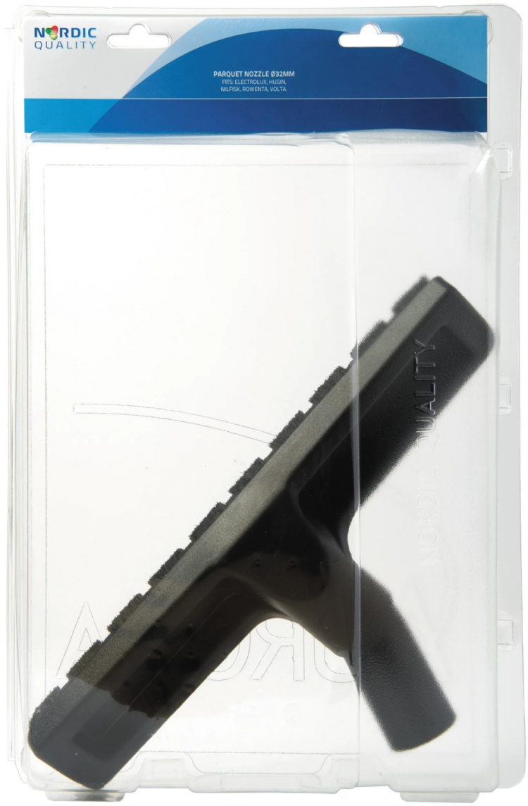 Nordic Quality Golvmunstycke m/ borst och hjul 32mm, 30cm