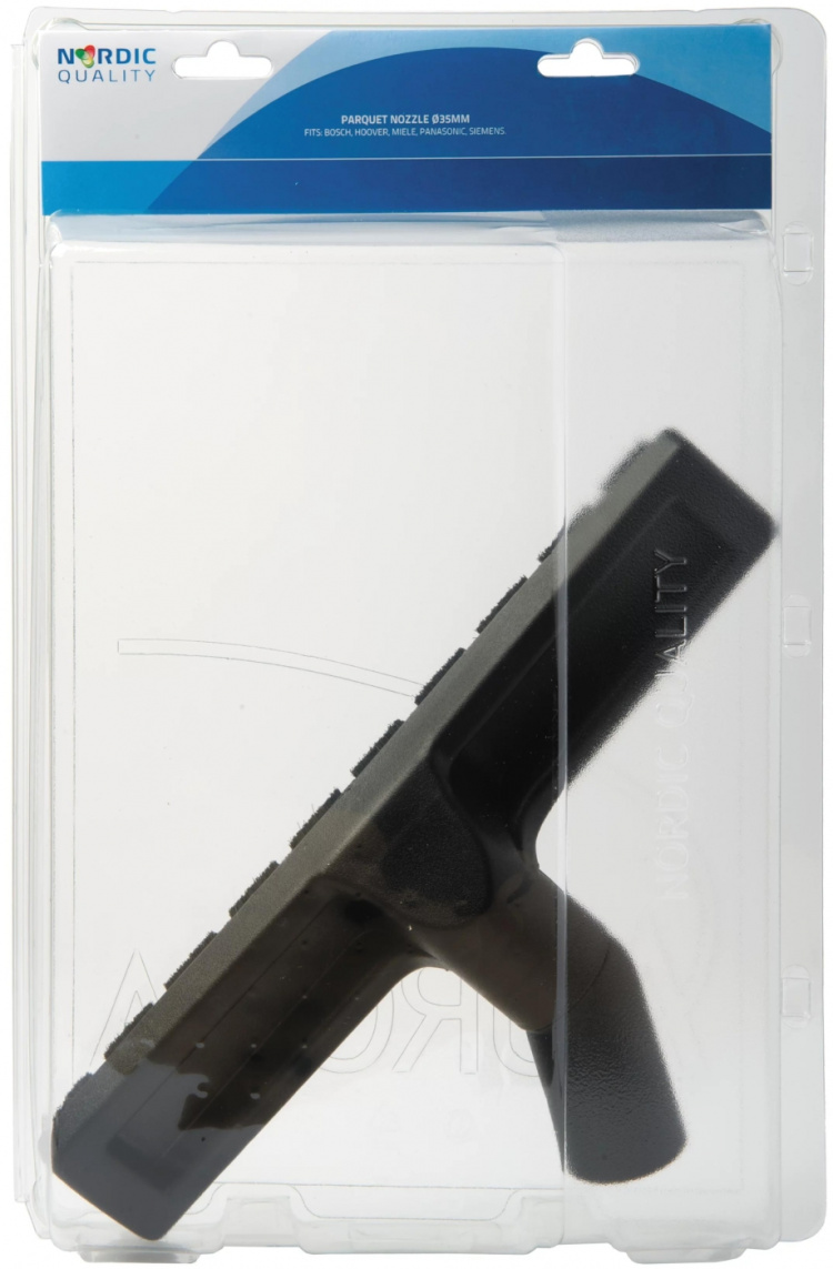 Nordic Quality Golvmunstycke m/ borst och hjul 35mm, 30cm