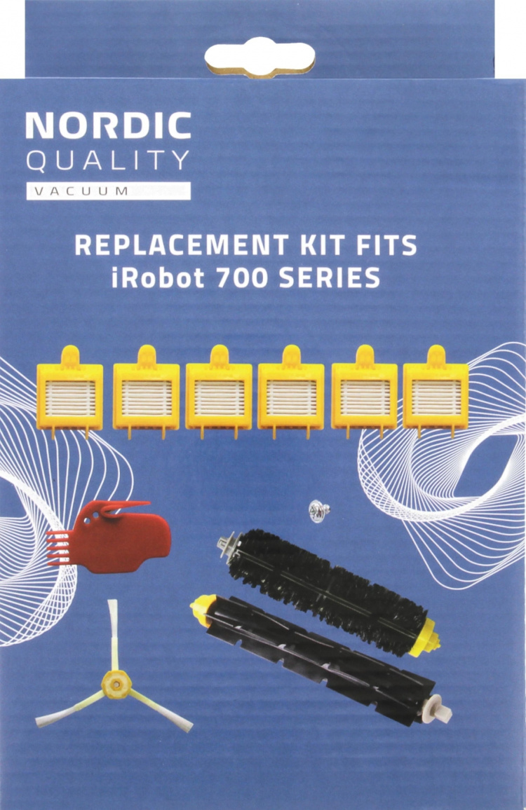 Nordic Quality Ersättningskit, passar iRobot 700 serien