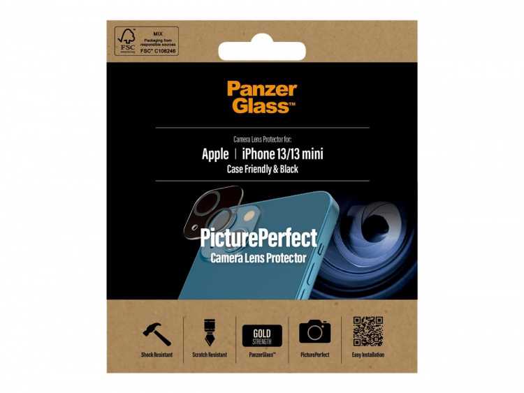 PanzerGlass Objektiv beskyttelse Sort Transparent Apple iPhone 13