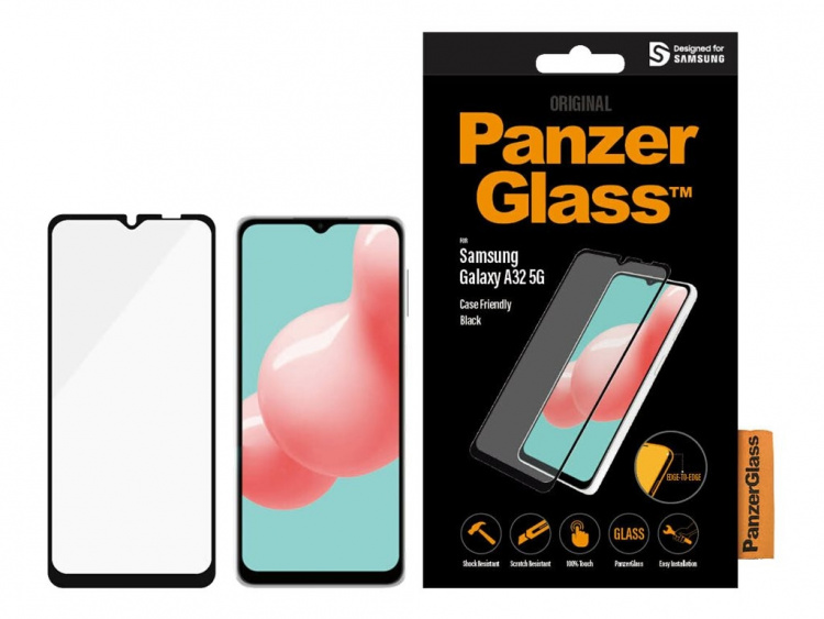 PanzerGlass Case Friendly Skærmbeskytter Sort Transparent Samsung Galaxy A32 5G
