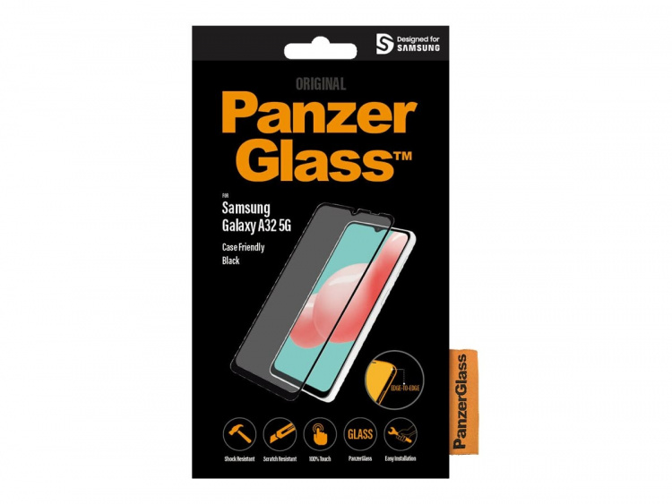 PanzerGlass Case Friendly Skærmbeskytter Sort Transparent Samsung Galaxy A32 5G