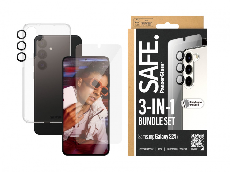 PanzerGlass SAFE. by PanzerGlass Beskyttelsescover Gennemsigtig Samsung Galaxy S24+