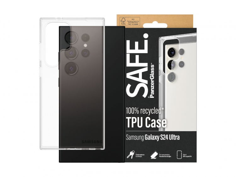 PanzerGlass SAFE. by PanzerGlass Beskyttelsescover Gennemsigtig Samsung Galaxy S24 Ultra