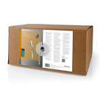 Nedis Netværkskabel Roll | CAT6 | Stranded | F/UTP | Kobber | 305.0 m | Indendørs | Runde | LSZH | Grå | Trækboks