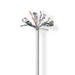 Nedis Netværkskabel Roll | CAT6 | Solid | S/FTP | Kobber | 305.0 m | Indendørs | Runde | LSZH | Grå | Trækboks