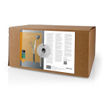 Nedis Netværkskabel Roll | CAT6 | Solid | U/UTP | CCA | 305.0 m | Udendørs | Runde | PE | Sort | Trækboks