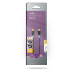 Nedis USB-kabel | USB 3.2 Gen 1 | USB-C™ Han | USB-C™ Han | 60 W | 4K@60Hz | 5 Gbps | Guldplateret | 2.00 m | Runde | PVC | Sort | Box