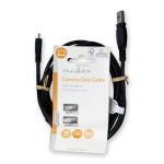 Nedis USB-kabel | USB 2.0 | USB-A Han | UC-E6 8-Pins Male | 480 Mbps | Nikkelplateret | 2.00 m | Runde | PVC | Sort | Label