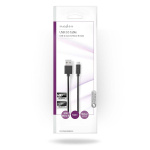 Nedis USB-kabel | USB 2.0 | USB-A Han | USB Micro-B han | 9 W | 480 Mbps | Nikkelplateret | 5.00 m | Runde | PVC | Sort | Konvolut