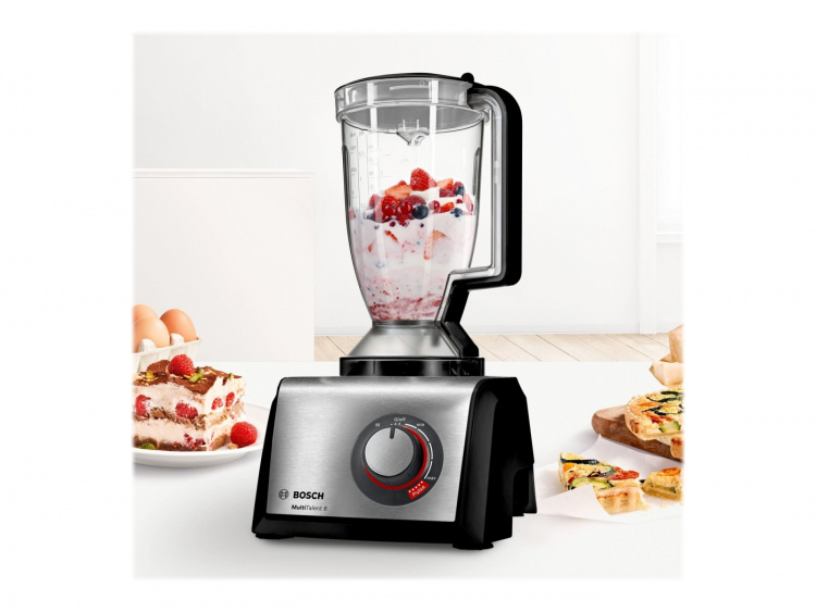 Bosch MultiTalent 8 MC812M865 Foodprocessor 3,9 liter Børstet rustfrit stål/sort