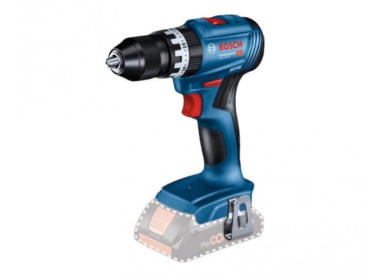 Bosch GSB 18V-45 Professional Bore-/skruemaskine Uden batteri Nøgleløs borepatron