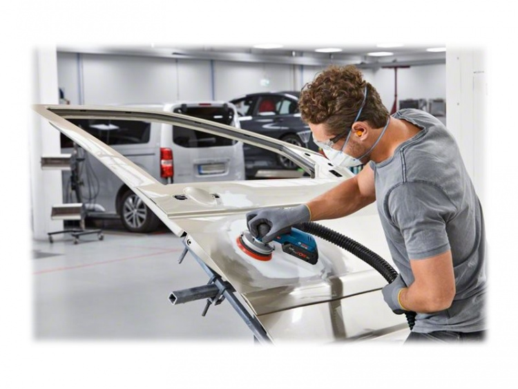 Bosch GEX Professional 18V-125 Sliber med tilfældigt kredsløb Uden batteri Intet batteri