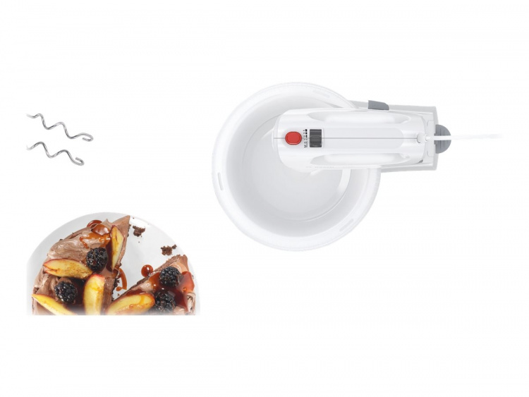 Bosch CleverMixx MFQ2600W Mixer Turbo-funktion Hvid/rød