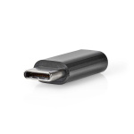 Nedis USB-C™ Adapter | USB 2.0 | USB-C™ Han | USB Micro-B Hun | 480 Mbps | Runde | Guldplateret | Antracit | Box