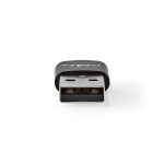 Nedis USB-A Adapter | USB 2.0 | USB-A Han | USB-C™ Hun | 480 Mbps | Runde | Nikkelplateret | Sort | Box