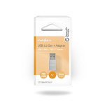 Nedis USB-A Adapter | USB 3.2 Gen 1 | USB-A Han | USB-C™ Hun | 5 Gbps | Runde | Nikkelplateret | Sort | Box