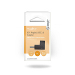 Nedis USB-A Adapter | USB 2.0 | USB-A Han | USB-A Hun | 480 Mbps | Runde | Nikkelplateret | PVC | Sort | Box