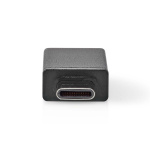 Nedis USB-C™ Adapter | USB 3.2 Gen 1 | USB-C™ Han | USB-A Hun | 5 Gbps | OTG | Runde | Nikkelplateret | Sort | Box