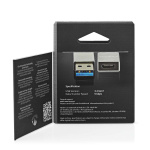 Nedis USB-A Adapter | USB 3.2 Gen 1 | USB-A Han | USB-C™ Hun | 5 Gbps | Runde | Nikkelplateret | Sølv | Cover Window Box