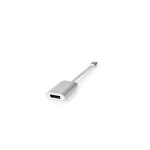 Nedis USB-C™ Adapter | USB 3.2 Gen 1 | USB-C™ Han | DisplayPort Hun / USB-C™ Hun | 4K@60Hz | Power delivery | 0.20 m | Runde | Guldplateret | Flettet / Nylon | Sølv | Cover Window Box